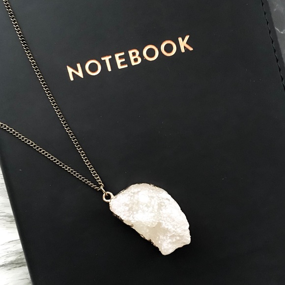 the gilded druzy necklace - Picture 4 of 4